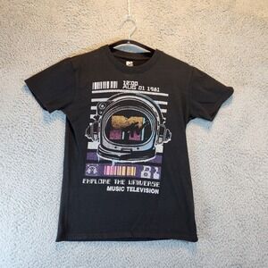 MTV Shirt‎ Mens Small Explore The Universe Music Television Astronaut 80s